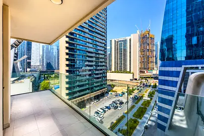 Partial Canal and Pool View | Bright 1 BHK | Prime Location