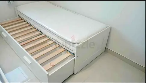 IKEA brimnes day bed with 2 mattress and 3store
