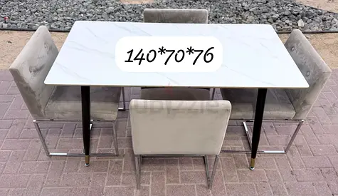 Marbal Dining table set available ready to sell