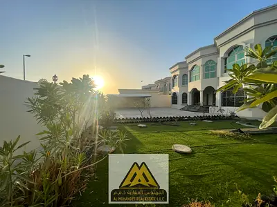A unique opportunity to rent a luxurious and spacious villa in Al Jurf, Ajman, located behind Ajman