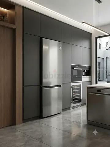 LG Bottom-Freezer Refrigerator – 60cm Width × 185cm Height | Modern Fridge Freezer