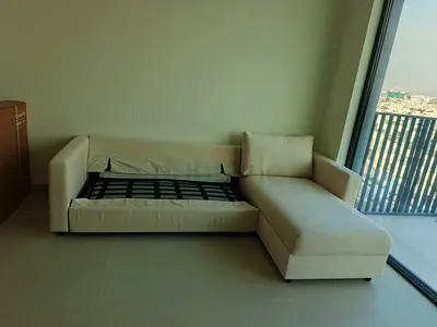 Ikea vimle beige color lshape sofabed with storage space
