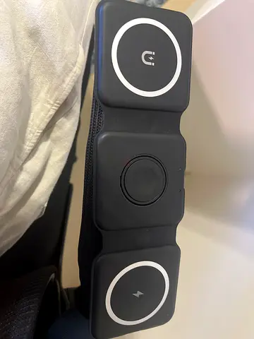 Portable 3-in-1 Magnetic Wireless Charger - MagSafe Style Power Station