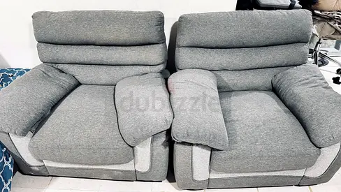 2 Seater Sofa Gray Color