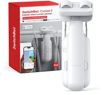 SwitchBot 3 Automatic Smart Curtain Opener & Closer - White