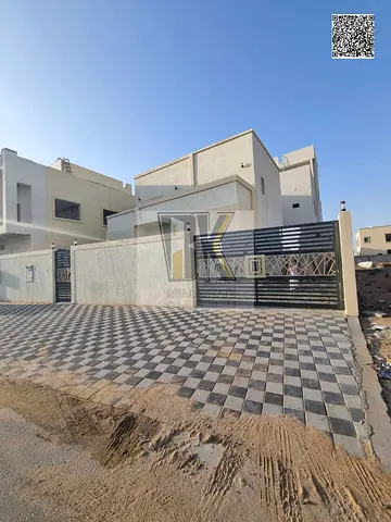 🏡✨ فيلا مميزة للإيجار – الزاهية | عجمان ✨🏡  🌟 جديدة – بناء شخصي – جاهزة للسكن 💧⚡ الماء والكهرباء والتكييف متوفر