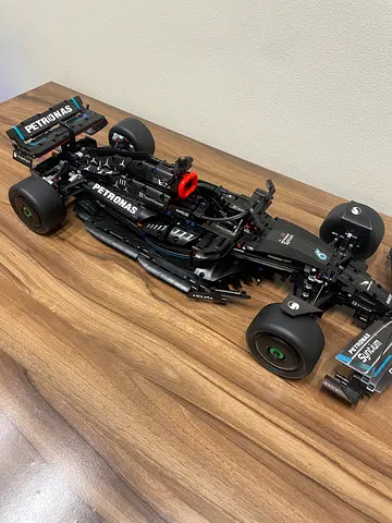 Technic style Black Formula 1 Building Race 1:8 scale Car Set (sold as it is)
