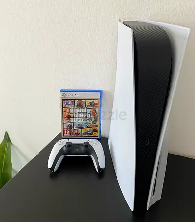 PS5 Disc Edition UAE Version With 1 Controller + GTA 5 Game