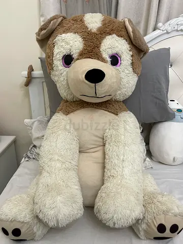 Large plush teddy bear - soft, gently used (about 1m tall)