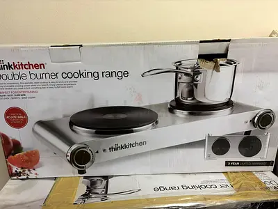 ThinkKitchen Double Burner Electric Hot Plate - New in Box - Never used