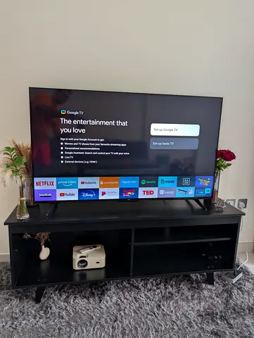 TCL 55 inch 4K HDR Smart TV (Google TV) + FREE table