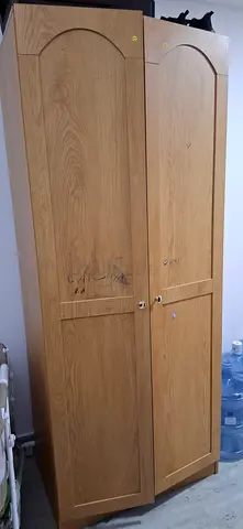 Used Wooden Two-Door Wardrobe / Armoire – Good for Storage