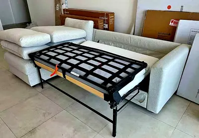L shape sofa bed with storage Ikea vimle with mattress