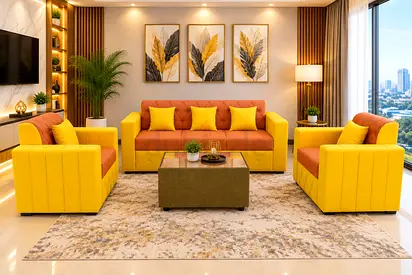 Modern 5-Seater Sofa Set | Multiple Colours
Elegant modern sofa set with comfortable seating and be