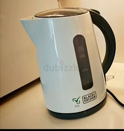 Black & Decker Electric Kettle - 1.7L, White, and coffee maker.. Work Well