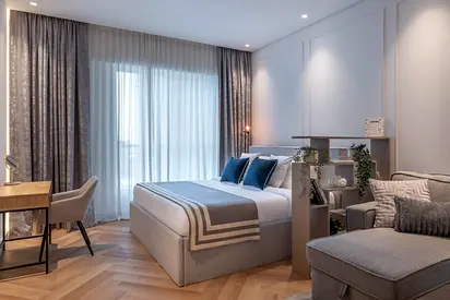 Scandinavian style 2BR | Sulafa Tower Retreat | Fully Furnished Monthly Stay