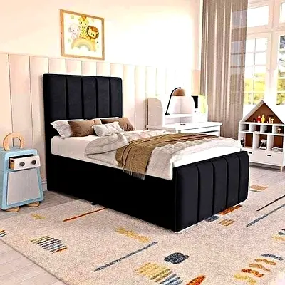 Luxury Fabric Bed Frame With Stylish Modern Design Headboard