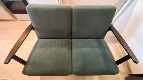 IKEA EKENÃSET Kelinge grey-turquoise 2 seat chair