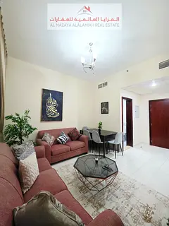 Fully Furnished 2 bedrooms apartment and hall – Sharjah, Al Qasimiah - Includes INTERNET & PARKING