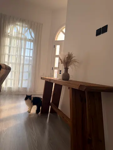 Solid Wooden Console Table - Rustic Entryway Table
