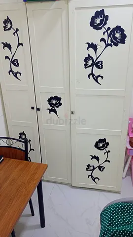 Ikea White 3-Door Wardrobe with - Good Condition