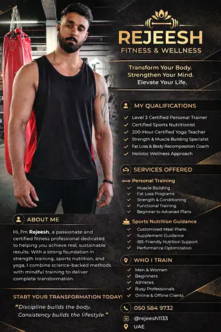 Certified level 3 personal trainer & yoga teacher