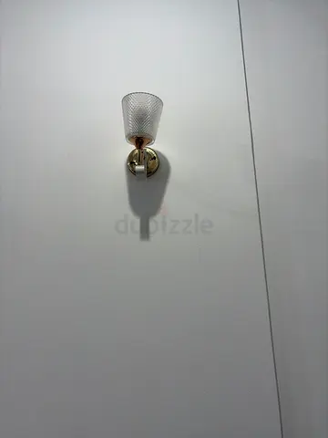 Single wall sconce light fixture with glass shade