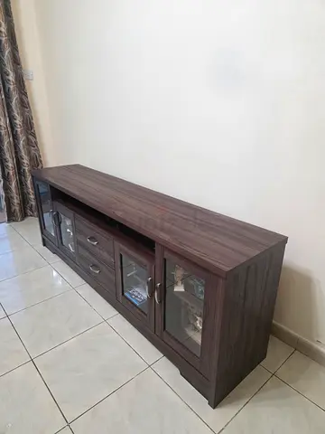 Premium Dark Wood TV Stand / Media Console (Mint Condition)