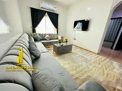 Luxury apartment, second occupancy. Two bedrooms, living room, and open balcony. Ajman, Al Muwaihat.