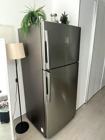 Large Samsung 2-Door Top Freezer Refrigerator, Stainless Steel Finish