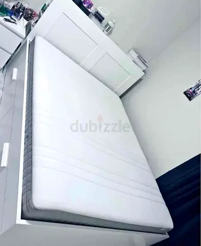 IKEA brimnes bed with mattress queen size bed