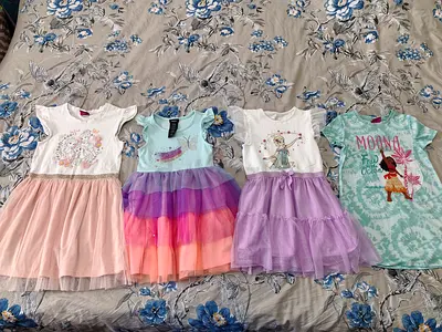 All for 80 AED only Kids Disney dresses Girls froks for 4-6 years old in perfect condition Al barsha