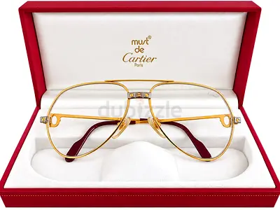 Cartier Paris Gold-Tone Vintage Eyeglass Frame 56-14