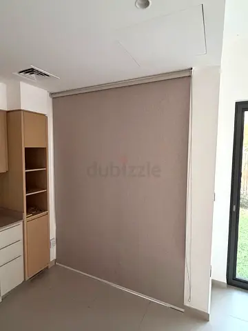 Beige/grey Roller Blind / Window Shade - Good Condition