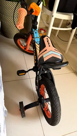 Kids 12-inch Tractor Ride-On Bike with Training Wheels — Good Condition