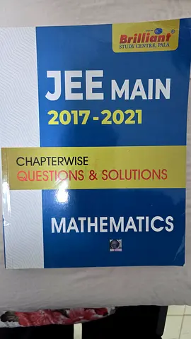 JEE Main Mathematics Chapterwise Questions & Solutions 2017-2021