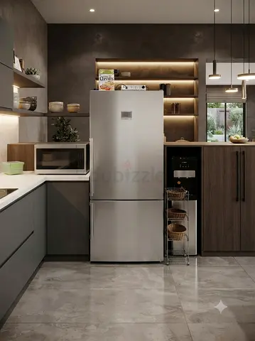 Bosch Series 8 Silver Bottom-Freezer Refrigerator – Perfect Working Condition | Free Delivery