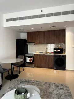Full furnished 1bhk in uptown Al Zahia with gym and pool parking free price 60k