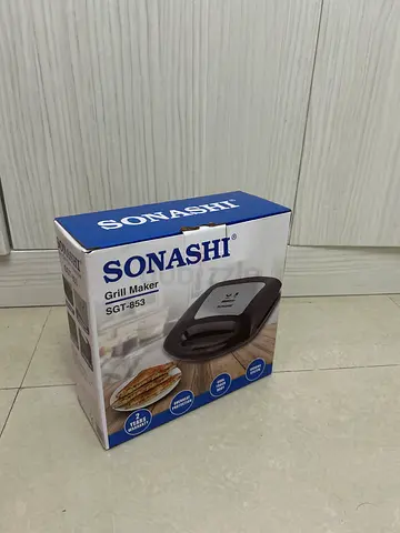 Sonashi Grill Maker SGT-853 - Compact Electric Grill (with box)