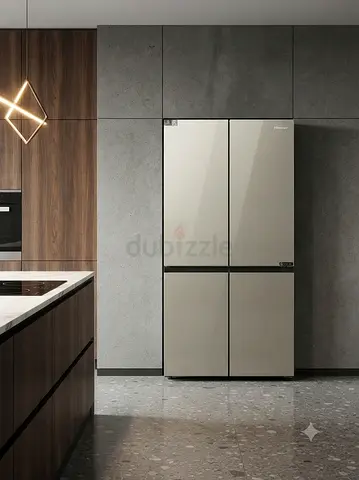 Hisense French Door Refrigerator – Bottom Freezer with Glass Door | Modern Fridge Freezer