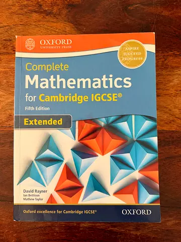 Complete Mathematics for Cambridge IGCSE (5th Edition) - Extended