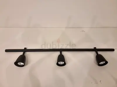 Black 3-Head Track/Spot Light Fixture - Perfect Condition