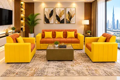 Stylish 5-Seater Sofa Set for Home & Villa
Perfect for living rooms, apartments and villas. 5-seater