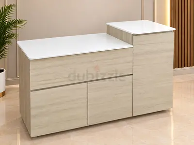 Modern Wooden Sideboard with White Countertop