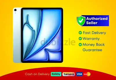 Apple iPad Air 13 inch - M2 Chip - WiFi + Cellular - 128GB - Blue, A2899
