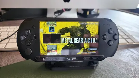 PSP modded with games and charger