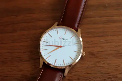 MVMT Classic Minimalist Men's Watch with Brown Leather Strap