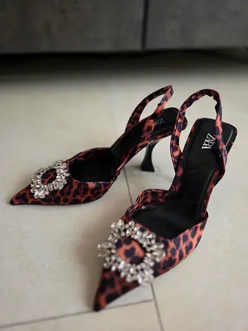 Zara Leopard Heels