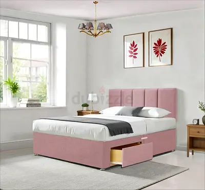 Luxury Fabric Bed Frame With Stylish Modern Design Headboard