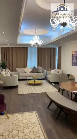 🏠 للبيع شقة مفروشة – برج الأنوار 3 غرف نوم + صالة